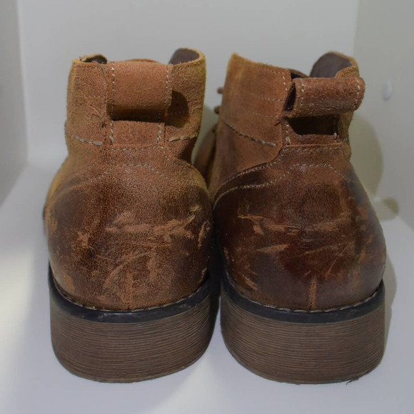 Roan Pharos Tan Leather Lace Up Chukka Boots Mens Size 8.5 main image 6